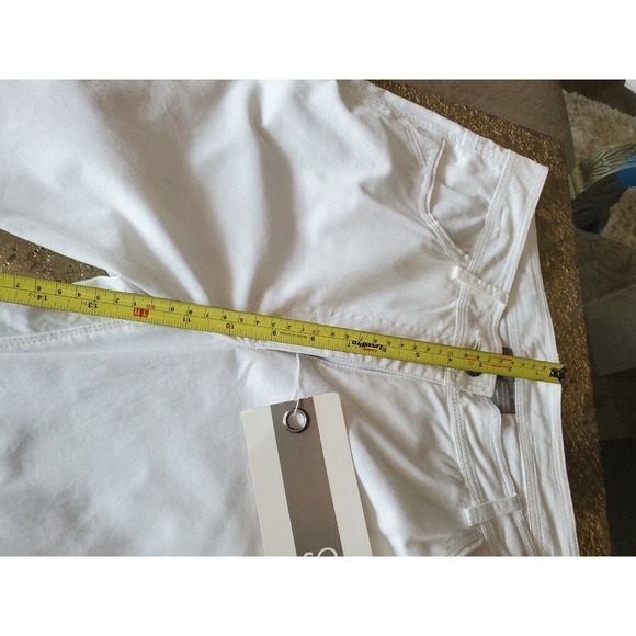 Solo Hoda White Women's Cotton Dress Staight Leg Casual Pant Size 8 - Picture 8 of 11